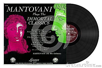 Mantovani plays the Immortal Classics Editorial Stock Photo